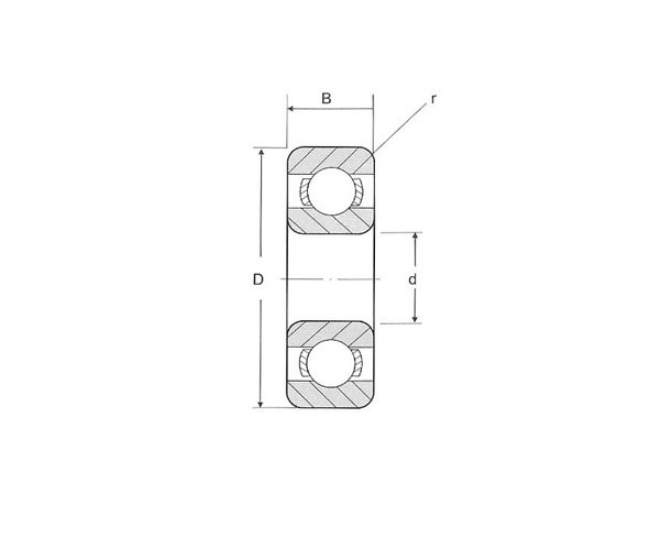 Kogellager S6201RS RVS 12/32/10 - Afbeelding 7